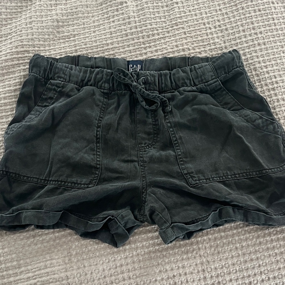 GAP Women's Charcoal Drawstring Lounge Shorts